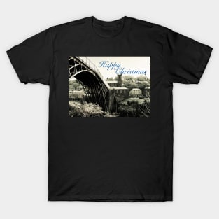 A HAPPY CHRITMAS IRONBRIDGE VILLAGE Spring Snow T-Shirt